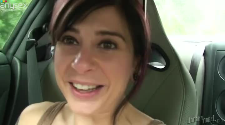 Kinky slutty brunette bitch flashes her pale boobs with nice nipples in the car Free Porn Videos | ePornAny.