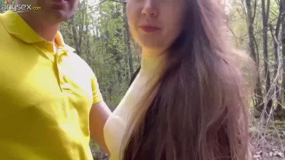 Hot doggy fuck щт car in the woods from russian couple outdoor