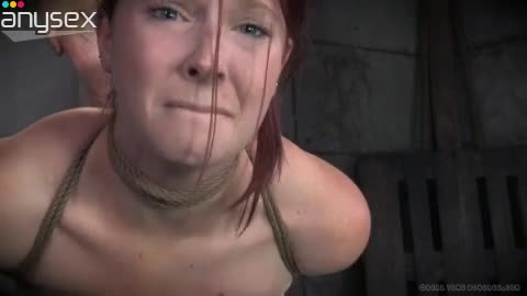 Hogtied flushing brunette gets her big boobies slapped with wooden stick Free Porn Videos | ePornAny.