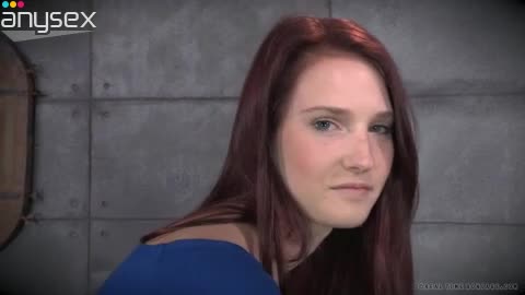 Long haired brunette in blue dress gets her hands put into metal stuff Free Porn Videos | ePornAny.