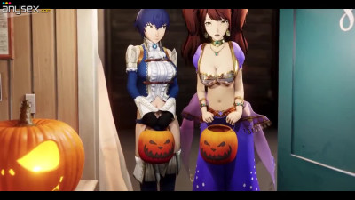 Persona 4 - Halloween foursome for Rise and Naoto 3D