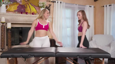 Beautiful sapphic massage video starring Danni Rivers and AJ Applegate