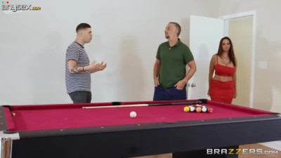 Fucking friend's hot wife Ava Addams right on the billiard table