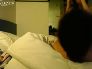 Thirsting Asian couple fucks on webcam in mish pose