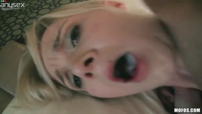 Full of emotions blond slutty girlie gets bald twat fucked doggy style