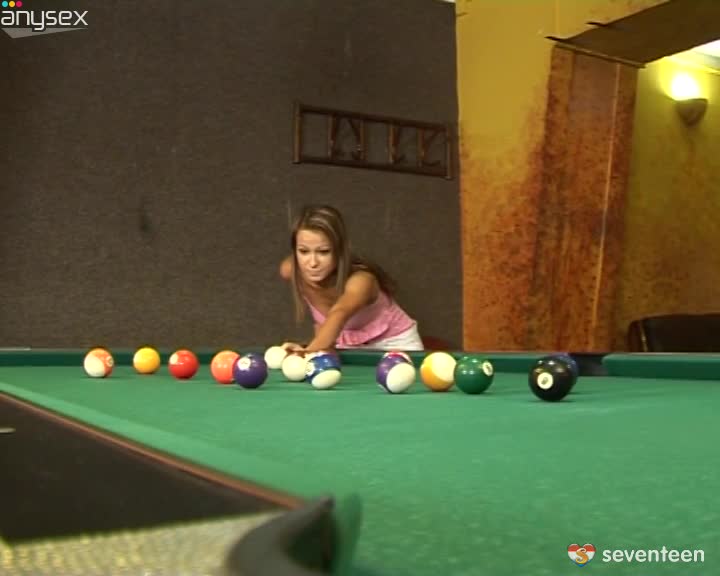 Long haired big boobs babe fucks herself on billiard table Free Porn Videos | ePornAny.