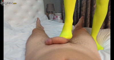 Femdom footjob POV with Sandy&Chris