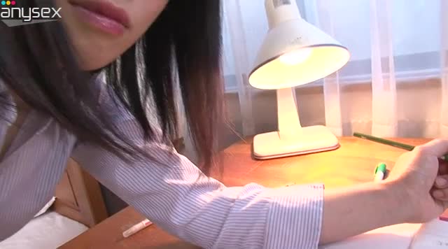 Horny Asian teen bitch in glasses Yui Kyouno fucks herself with a pen Free Porn Videos | ePornAny.