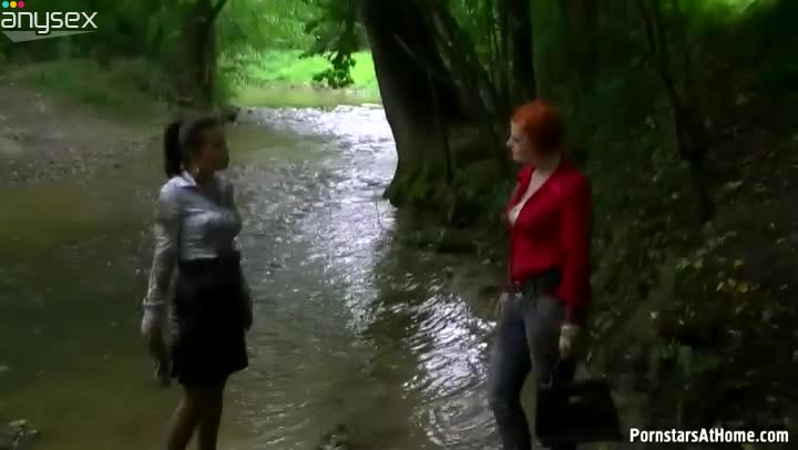 Two hot redhead and brunette bitches have a catfight in mud Free Porn Videos | ePornAny.