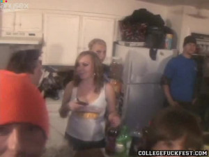 Dirty teen whores enjoy hard college fuck fest ever