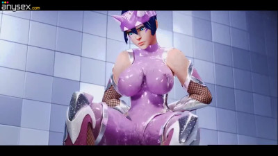 Monster cock Kiriko Overwatch sex parody