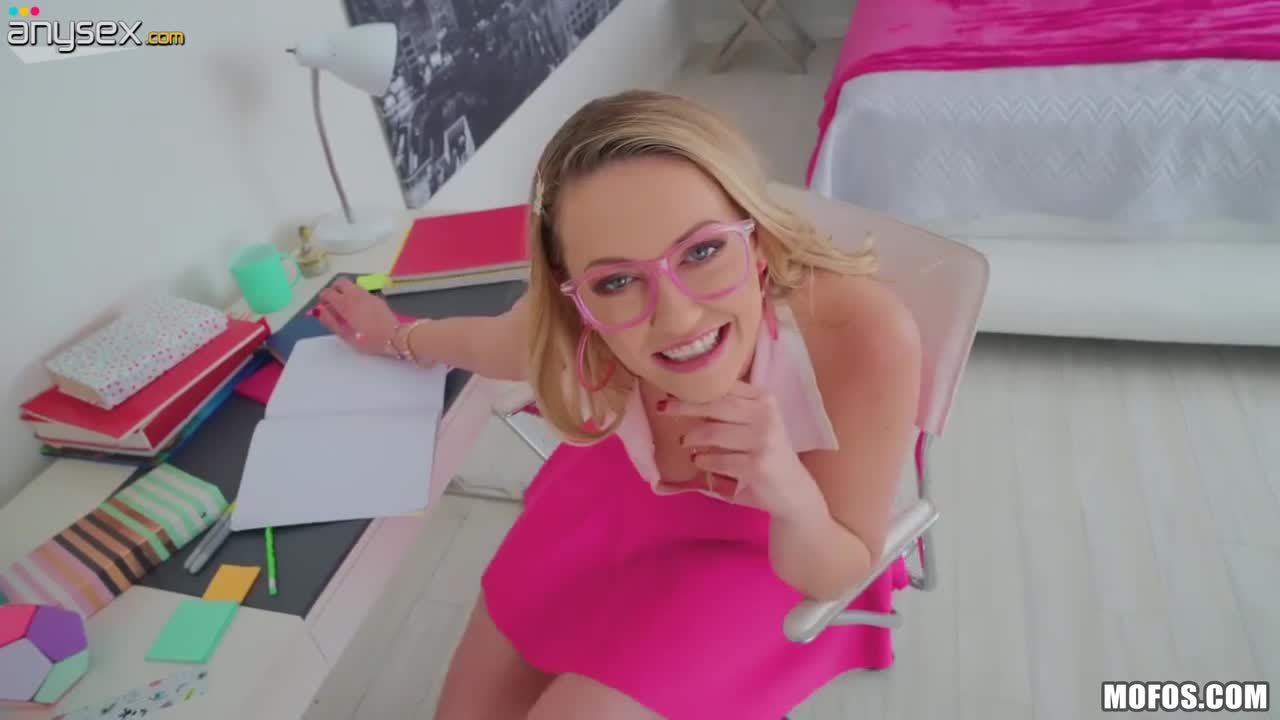 Babe in pink glasses Adira Allure doesn't mind sucking stepbrother's cock Free Porn Videos | ePornAny.