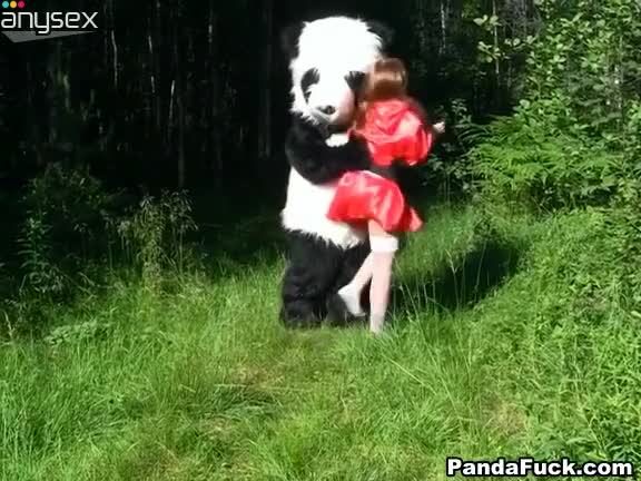 Kinky guy in panda costume gets blowjob from adorable red hood in forest Free Porn Videos | ePornAny.