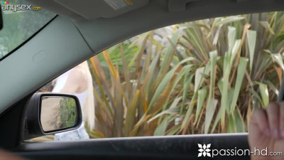 Cute blond passenger Kenzie Reeves turned out to be a good cock sucker