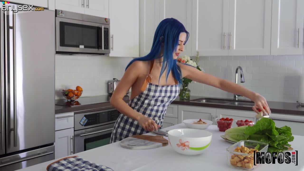 Two housewives are cooking and making love right on the kitchen table Free Porn Videos | ePornAny.