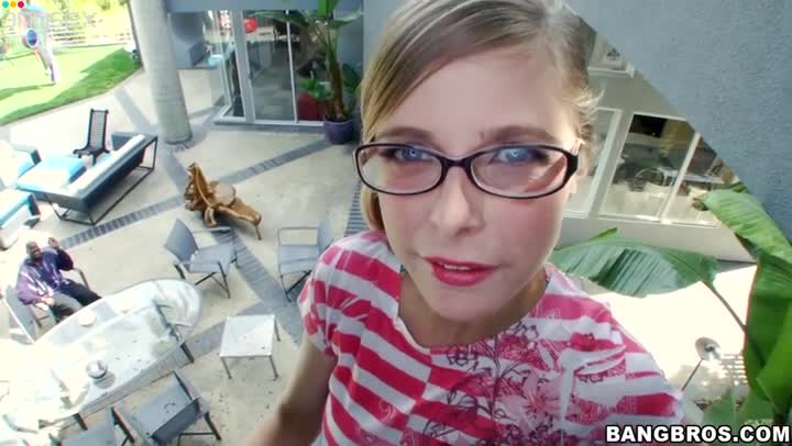 Cute busty and pale blondie in glasses takes a chance to suck a tasty BBC Free Porn Videos | ePornAny.