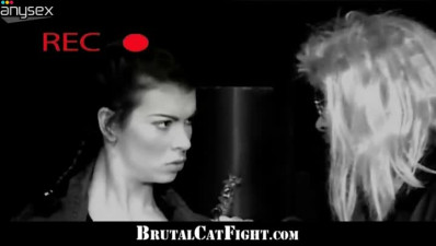 Martial red-haired bitch gives a head to a judge on squared ring