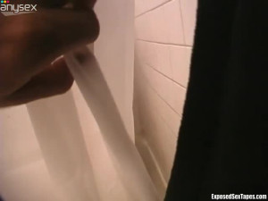 Lewd amateur brunette wanker Amy masturbates in the shower for delight