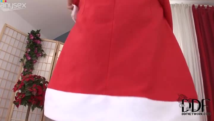 Oriental voracious brunette in Santa's costume fucks her hairy pussy with toy Free Porn Videos | ePornAny.