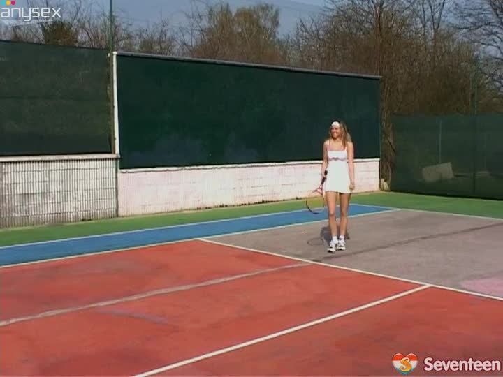 Charming blond teen switches from playing tennis to sucking a dick for cum Free Porn Videos | ePornAny.