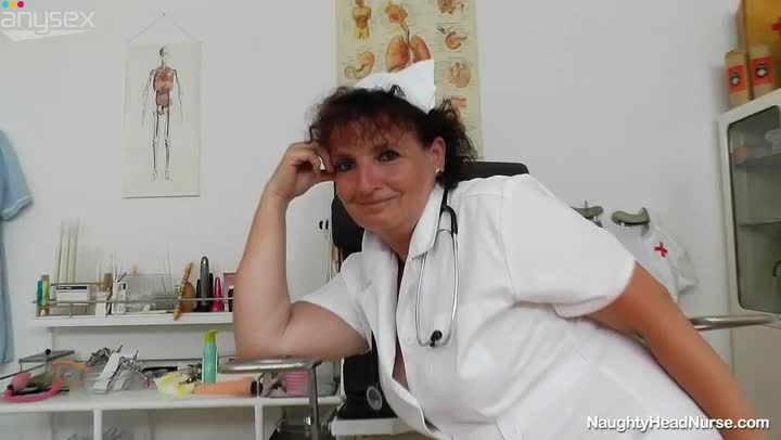 Naughty Head Nurse Marsa pussy stretching in dirty solo masturbation clip Free Porn Videos | ePornAny.