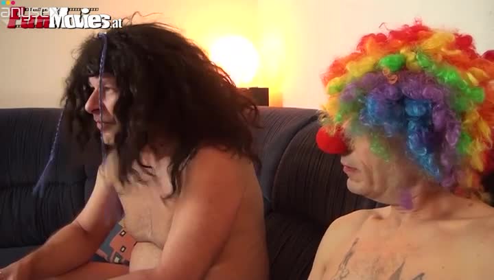 Security guy and clown dude drill two sluts on the couch Free Porn Videos | ePornAny.