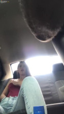 I don't have money for Uber so I play with my pussy in the backseat