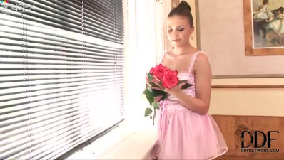 Naughty ballerina loves to masturbate