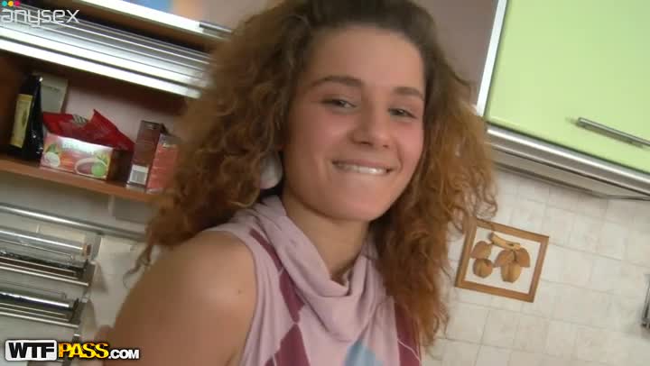 Wild quickie in the kitchen with hot curly haired busty beauty Free Porn Videos | ePornAny.