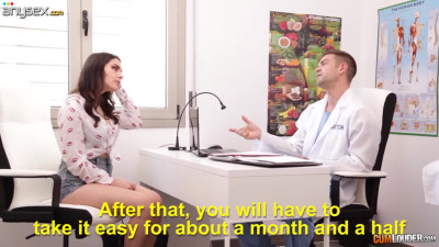 Handsome plastic surgeon fucks seductive patient Valentina Nappi after breast examination