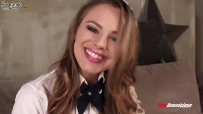 Horny daddy enjoys fucking pretty coed stepdaughter Jillian Janson