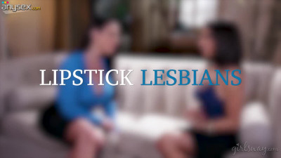 One red lipstick for three lesbians Penny Pax, Brett Rossi and Angela White