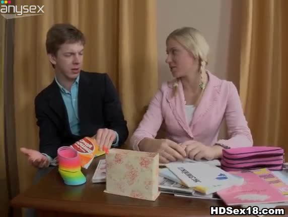 Blonde tutor seduces her student and fucks his passionately Free Porn Videos | ePornAny.