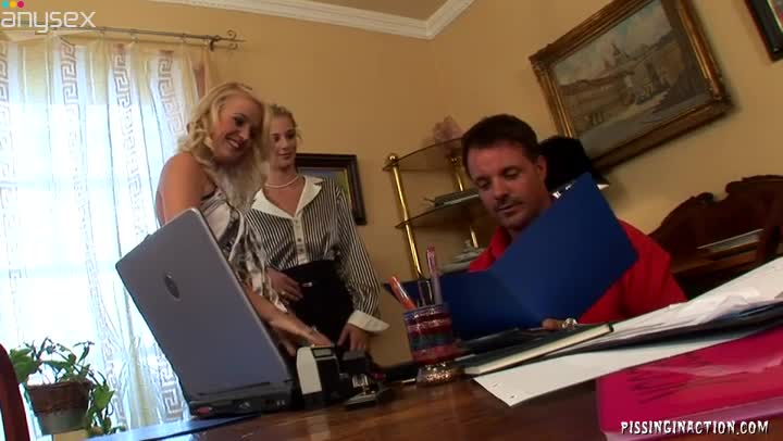 Filthy blond milfs kneels down to give zealous blowjob to stiff penis Free Porn Videos | ePornAny.