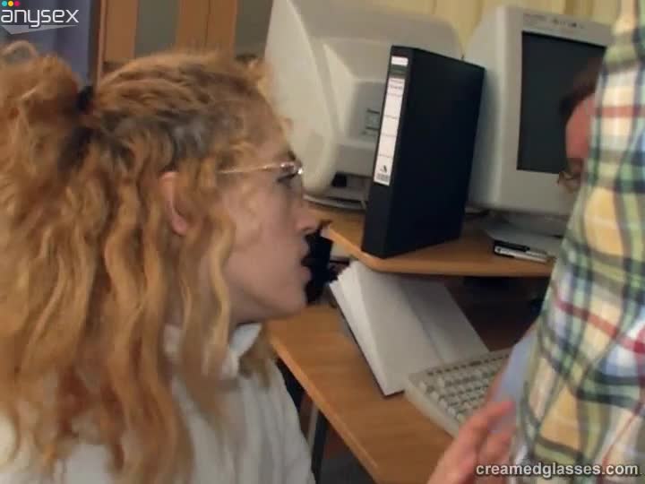 Digusting blond secretary in glasses Irena sucks three dicks in the office Free Porn Videos | ePornAny.