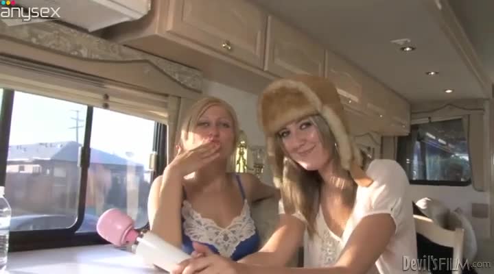 Two sizzling Russian hussies get their snatches tickled with vibrator Free Porn Videos | ePornAny.