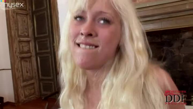 Too emotional and kinky blondie enjoys sucking and riding a dick for joy