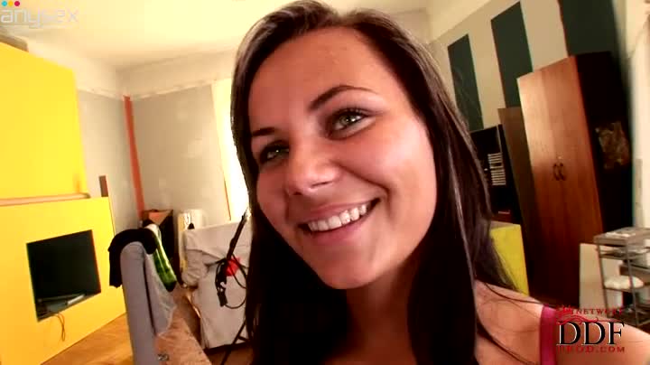 Smiling brunette has nothing against providing a stiff cock with a blowjob Free Porn Videos | ePornAny.