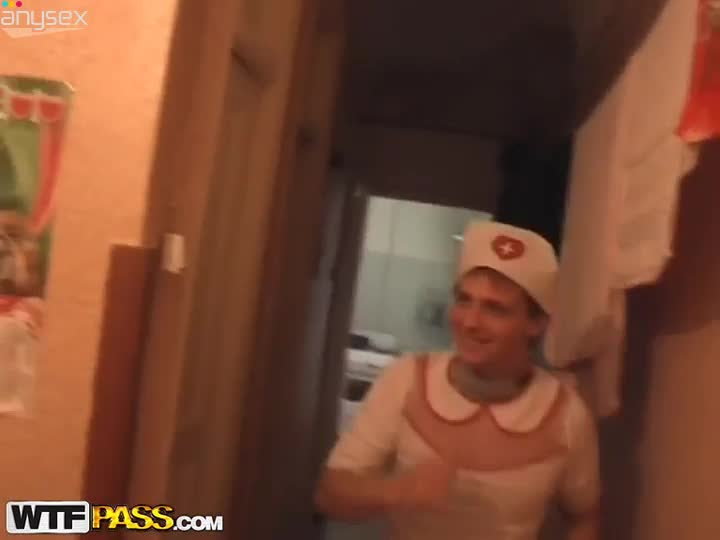 Russian dude runs around the house in women's dress Free Porn Videos | ePornAny.