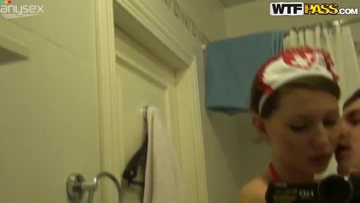Zealous but not pretty amateur nympho sucks a stiff cock in bathroom Free Porn Videos | ePornAny.