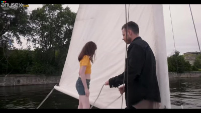 The date with redhead on a boat