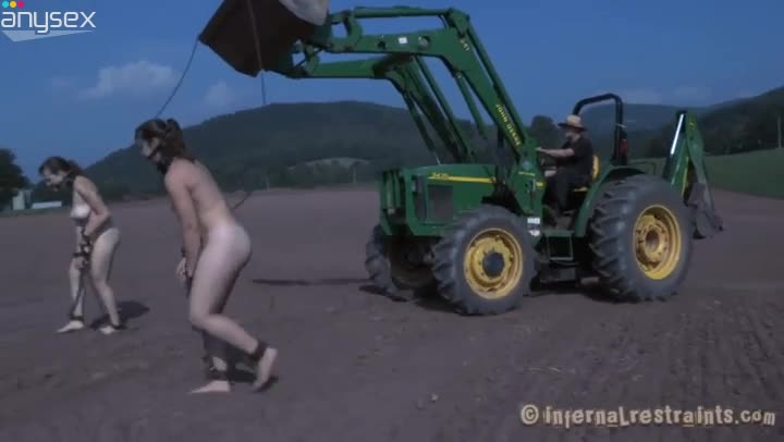 Dirty slave Dixon Mason collects stones on a field wearing servitude Free Porn Videos | ePornAny.