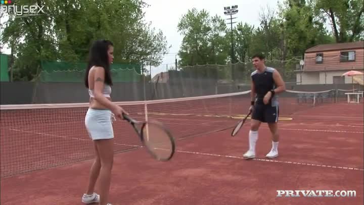 Curly oriental brunette Asia Devil plays tennis with her blonde girl Free Porn Videos | ePornAny.