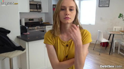 Pretty debtor Alicia Williams gives a blowjob and gets fucked hard doggy style