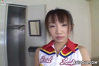 Cute Japanese cheerleader Ai Yumemi gets molested by her trainer