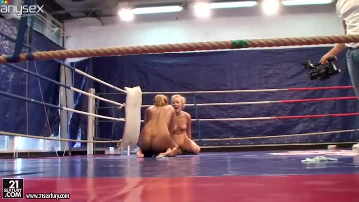 Two naked blonde chicks wrestle all naked on the ring Free Porn Videos | ePornAny.