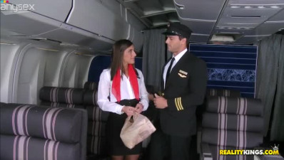 Well skilled stewardess Mischa serving her client at the hichest level.