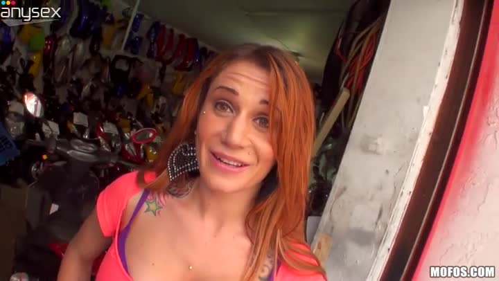 Sexy redhead chick Taylor Skye bends over in the garage Free Porn Videos | ePornAny.