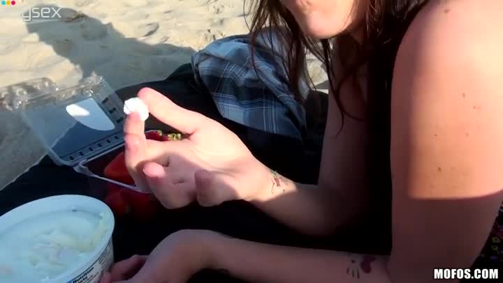 Too whorish and voracious brunette Audrina Ashley teases a cock on the beach Free Porn Videos | ePornAny.