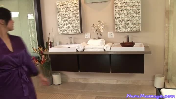 Flirty asian slut Lana Violet strokes the dick in a shower and gives a hot blowjob before a nuru massage Free Porn Videos | ePornAny.